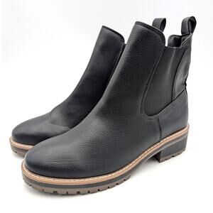 Kensie Khai Ankle Bootie Round Toe Women's Black Polyurethane Size US8.5M EU38.5